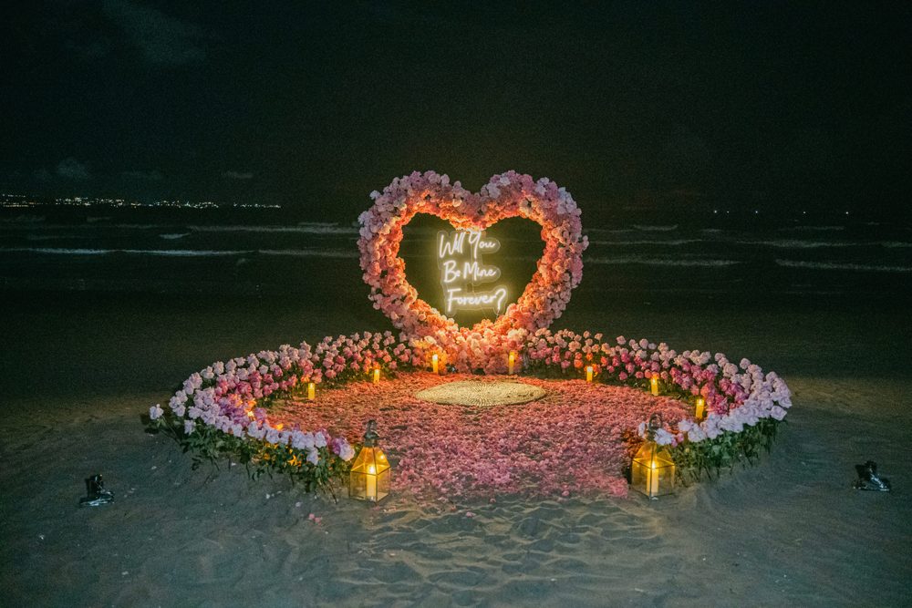 Fresh & Artificial Mixed Arch proposal setup in Bali