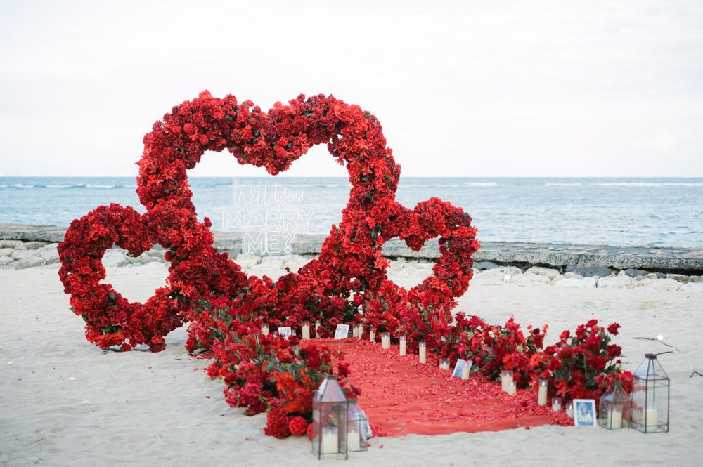 3 Heart-Shaped Arch proposal setup in Bali, photo 2